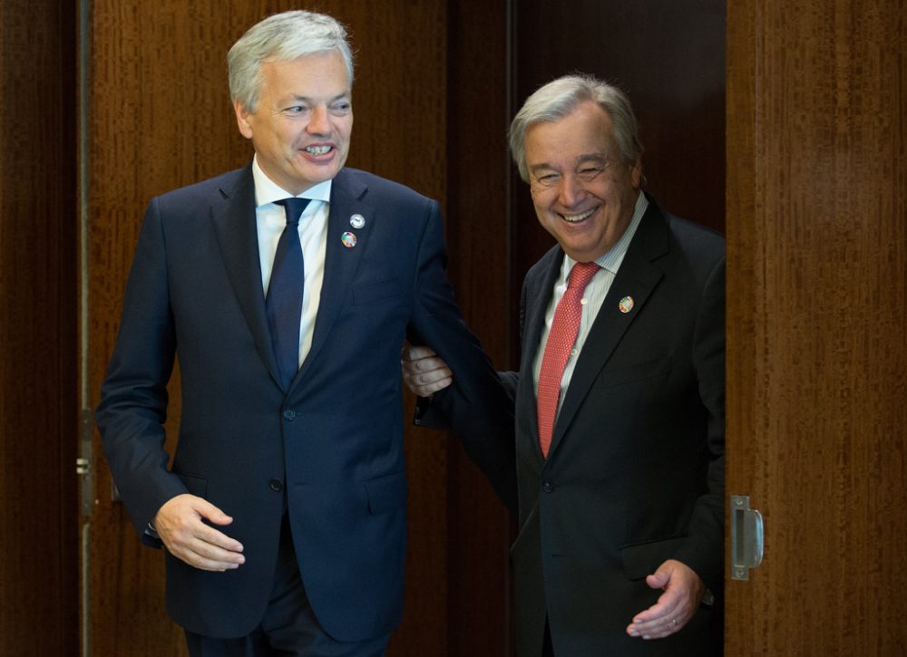 Außenminister Reynders und UN-Generalsekretär Guterres