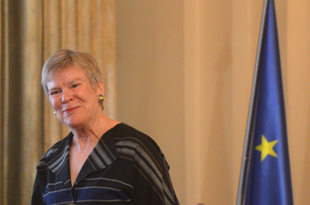 Die stellvertretende Nato-Generalsekretärin Rose Gottemoeller (Bild vom 9.6.2017 in Prag)