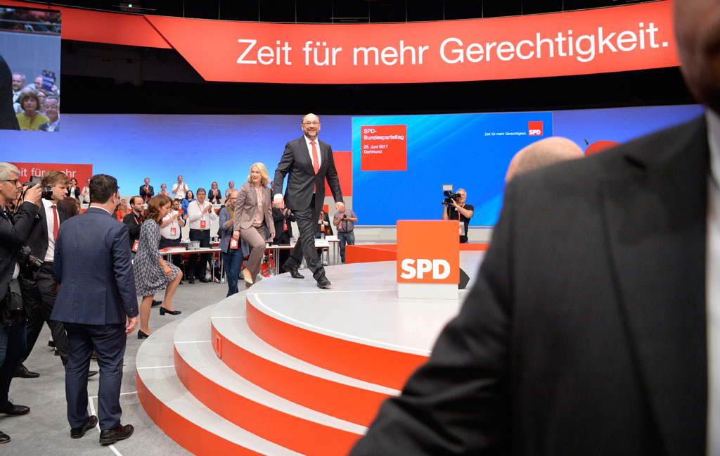 SPD-Kanzlerkandidat Martin Schulz beim Parteitag in Dortmund
