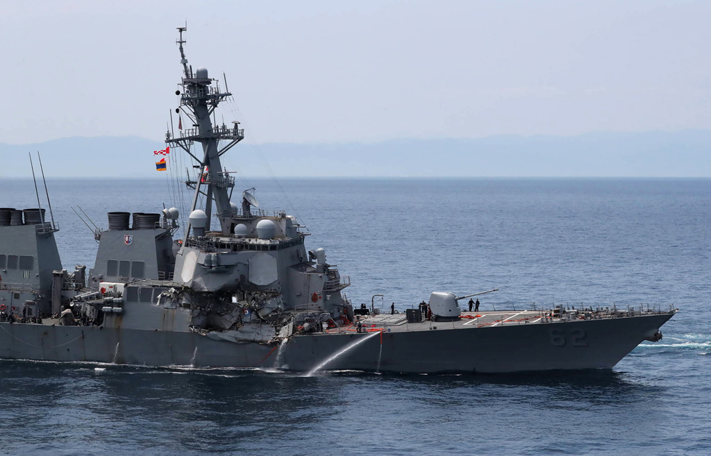 Der US-Zerstörer "USS Fitzgerald" (17.6.2017)