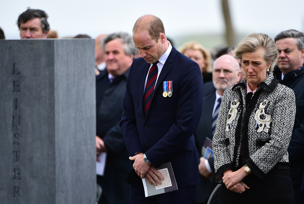 Prinz William und Prinzessin Astrid am Mittwoch bei den Gedenkfeiern in Mesen