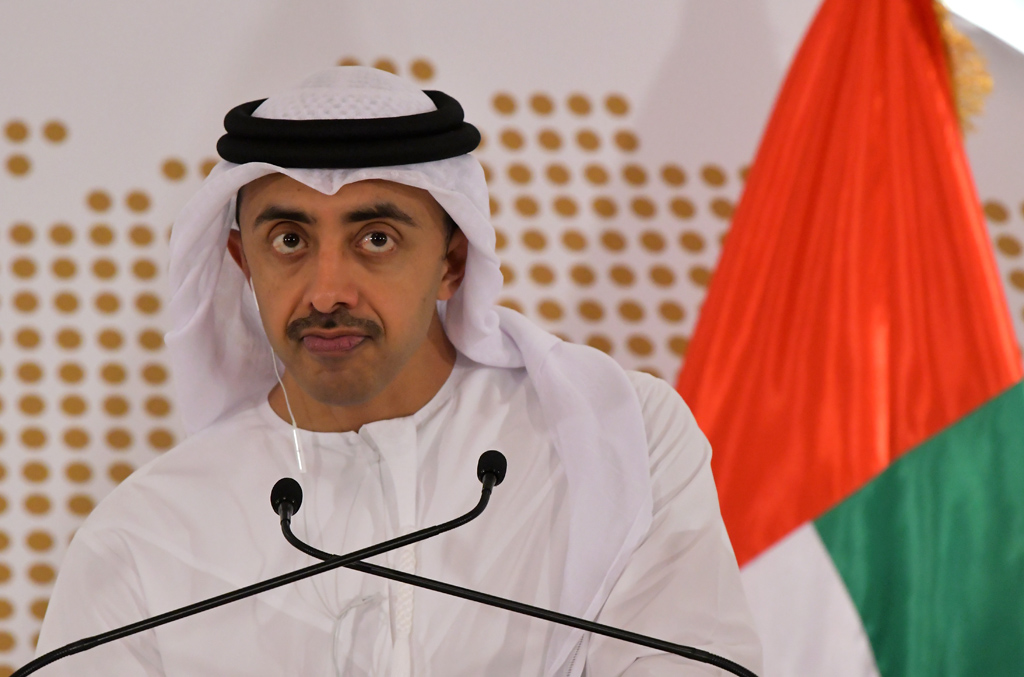 Der Außenminister der Vereinigten Arabischen Emirate (VAE), Abdullah bin Said Al Nahjan