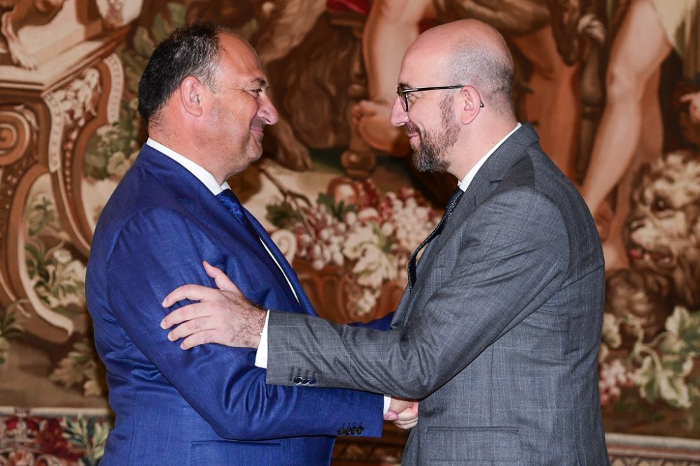 Willy Borsus und Premierminister Charles Michel