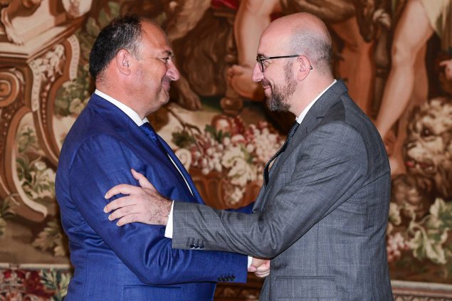 Willy Borsus und Premierminister Charles Michel