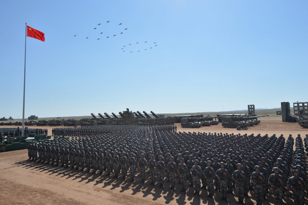 Riesige Militärparade in China (30.7.)