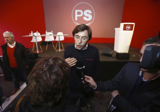 Der PS-Vorsitzende Elio Di Rupo beim Sonderparteitag der PS in Boussu-lez-Walcourt