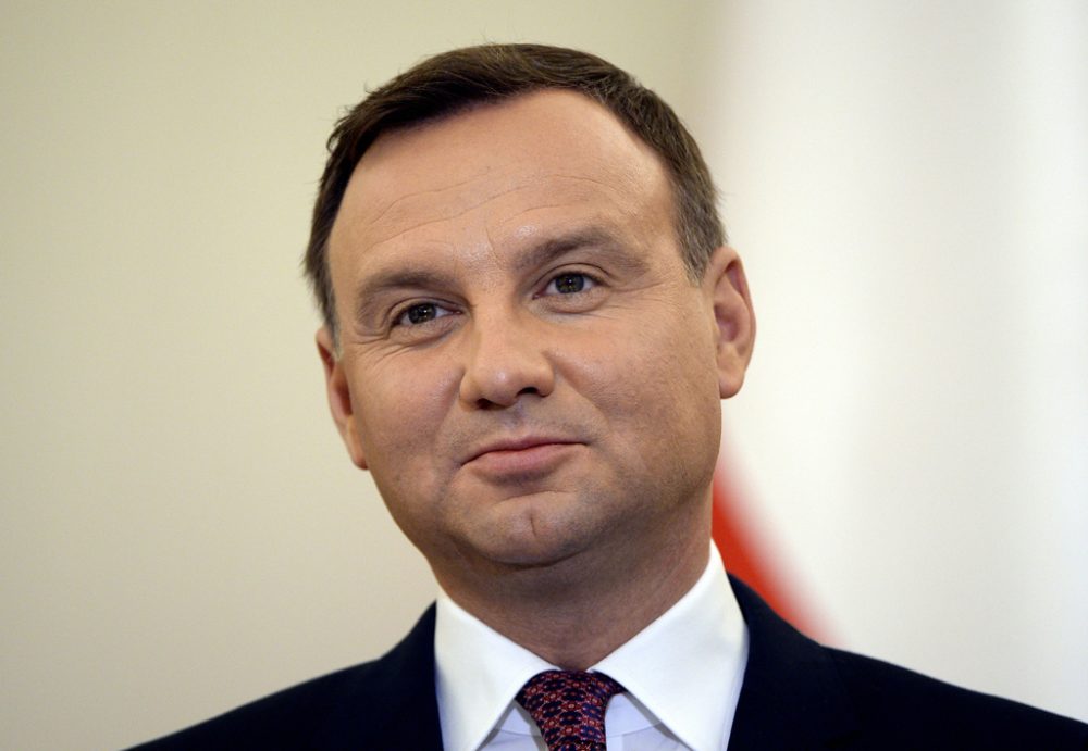 Polens Präsident Andrzej Duda (Archivbild: Eric Lalmand/Belga)