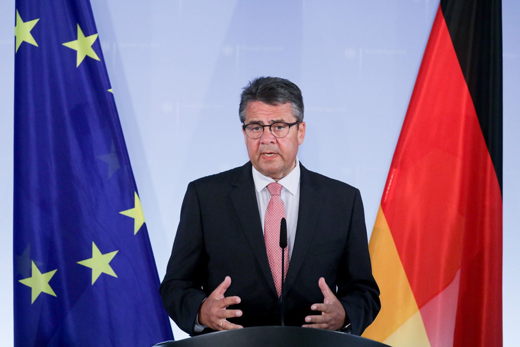 Pressekonferenz mit Sigmar Gabriel am Donnerstag in Berlin: Der Außenminister hat wegen der deutsch-türkischen Krise eigens seinen Urlaub unterbrochen