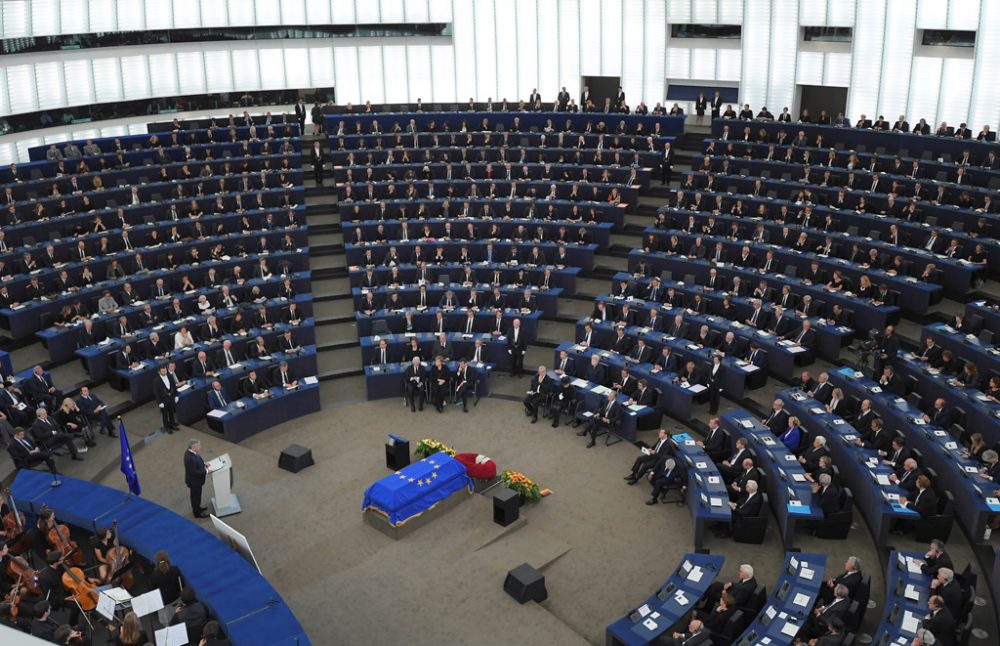 Europäischer Trauerakt für Helmut Kohl im EU-Parlament in Straßburg (1.7.2017)