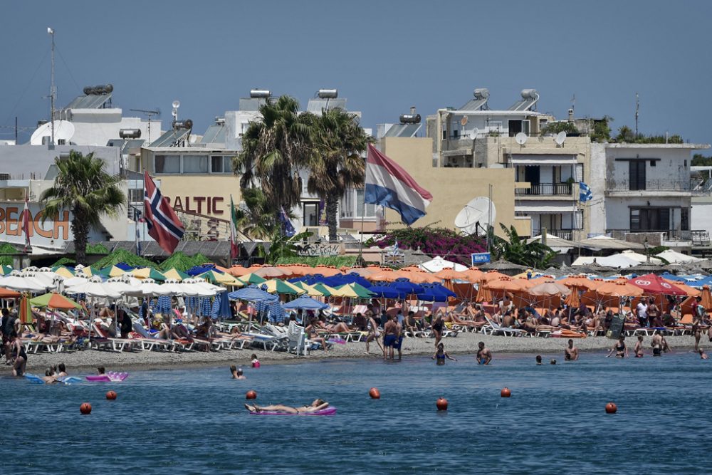 Urlauber auf der griechischen Ferieninsel Kos: Viele Touristen haben das Erdbeben kaum bemerkt