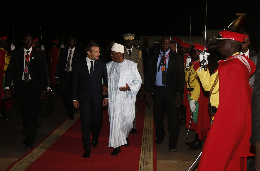 Frankreichs Präsident Emmanuel Macron und Malis Präsident Ibrahim Boubacar Keita