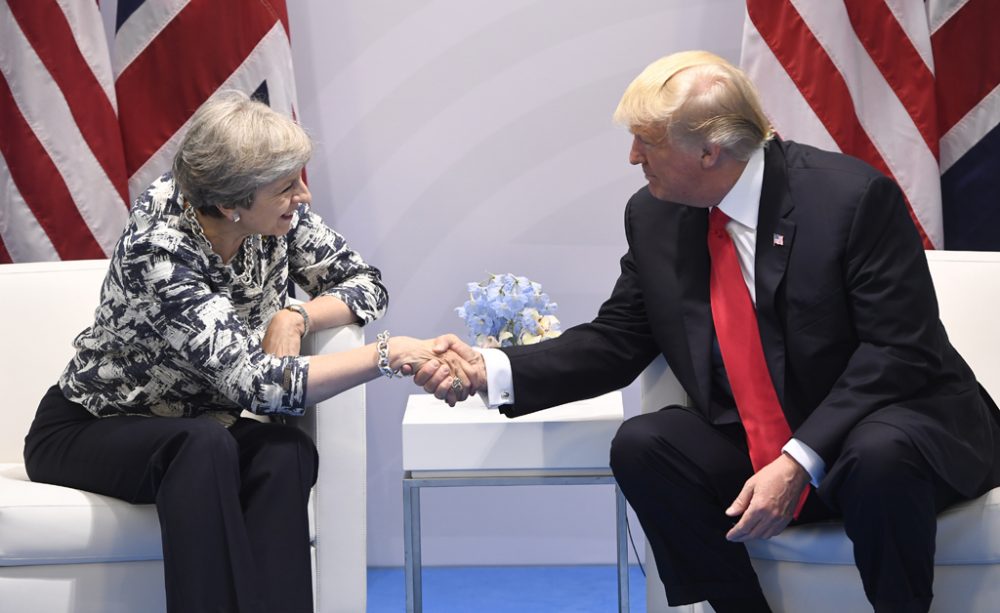 Theresa May und Donald Trump