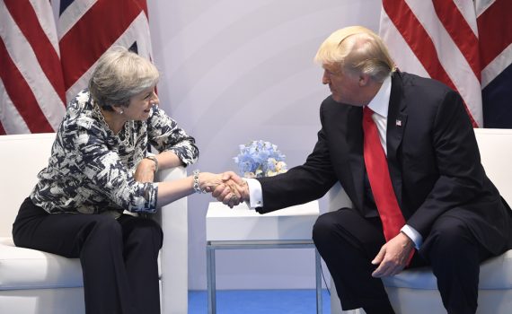 Theresa May und Donald Trump