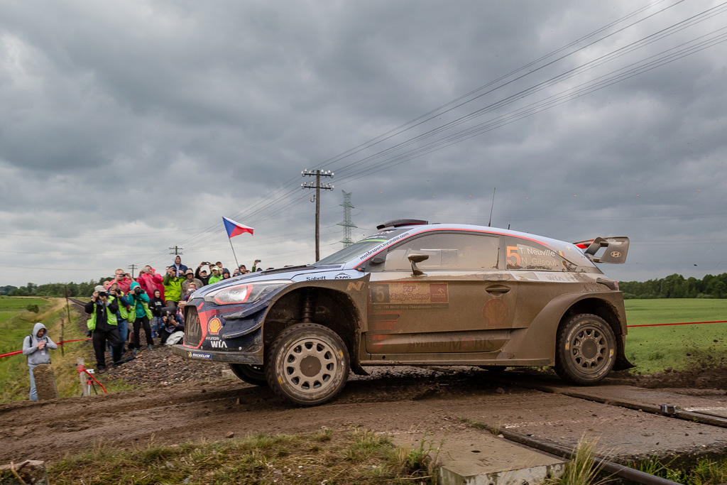 Rallye Polen: Thierry Neuville und Nicolas Gilsoul am 30.6.2017 in Wieliczki