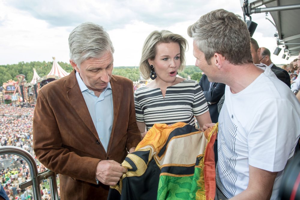 König Philippe und Königin Mathilde besuchen das Tomorrowland-Festival