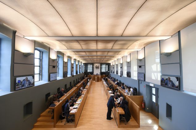 Plenarsaal des Wallonischen Parlaments in Namür