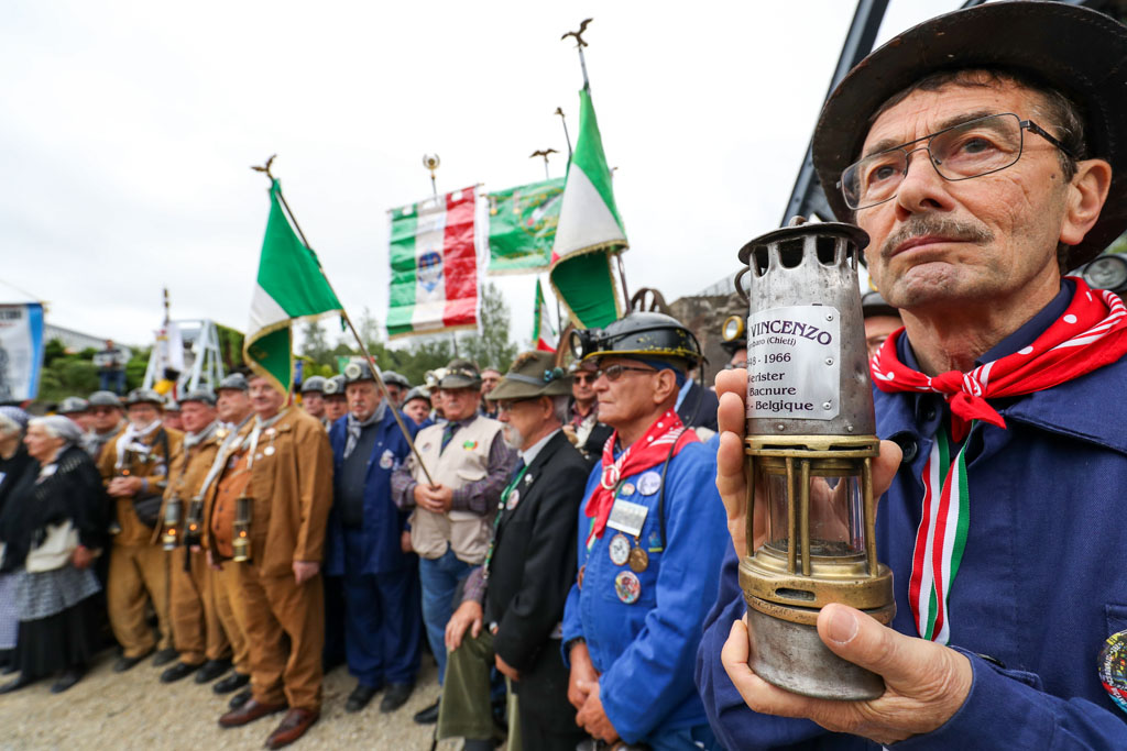 Gedenkfeier für die Opfer des Gruben-Unglücks von Marcinelle 1956