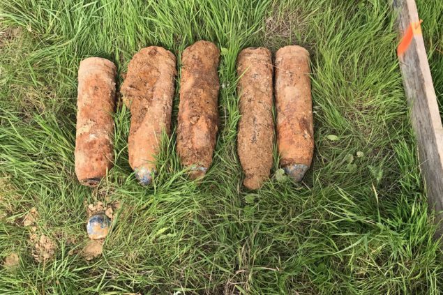 Granaten aus dem Ersten Weltkrieg in Hergenrath geborgen