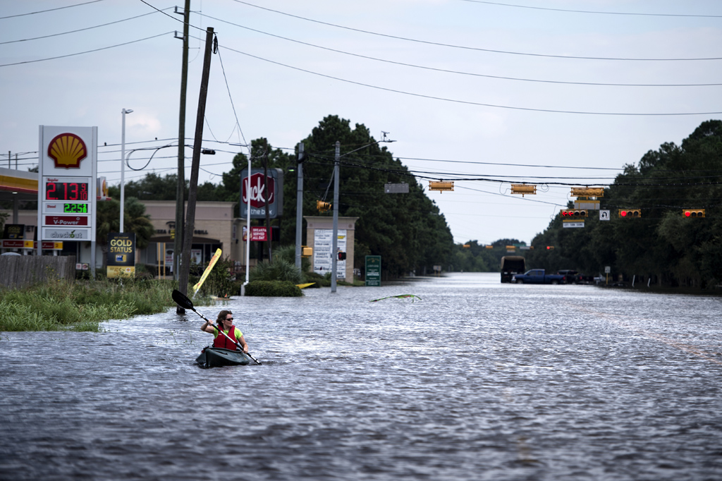 Überschwemmungen in Houston nach Hurrikan "Harvey"