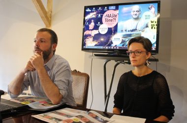 "Haaste Töne?!" 2017: Pressekonferenz mit Björn Marx und Chantal Heck