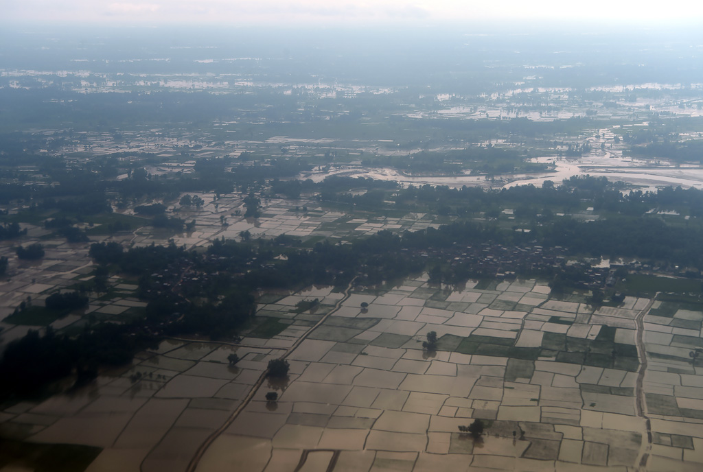 Überschwemmungen in Janakpur, 300 Kilometer südöstlich von Kathmandu