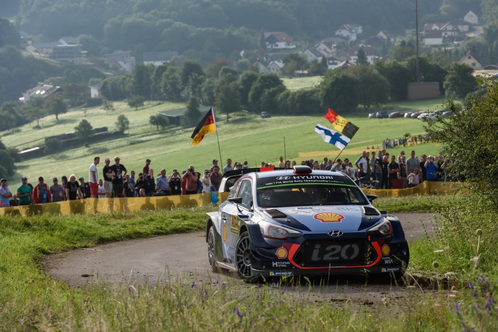 Shakedown zur Rallye Deutschland: Thierry Neuville und Nicolas Gilsoul im Hyundai i20
