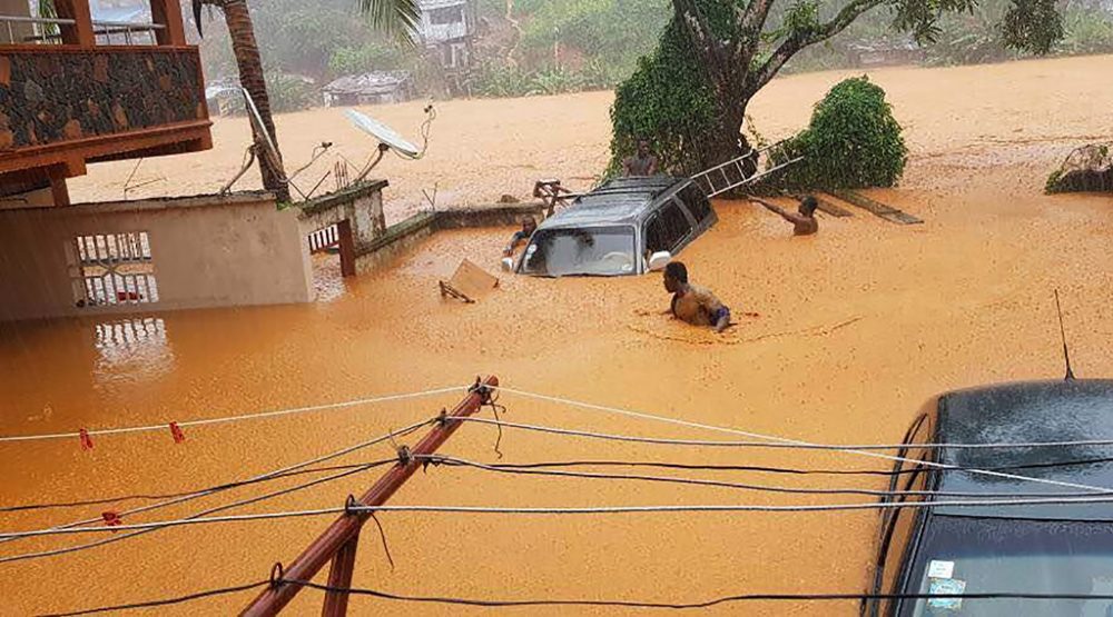 Überschwemmungen in Sierra Leone