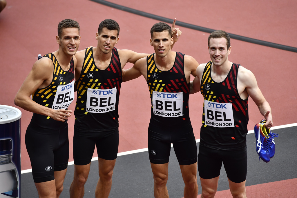 Belgische 4x400-Meter-Staffel erreicht das Finale