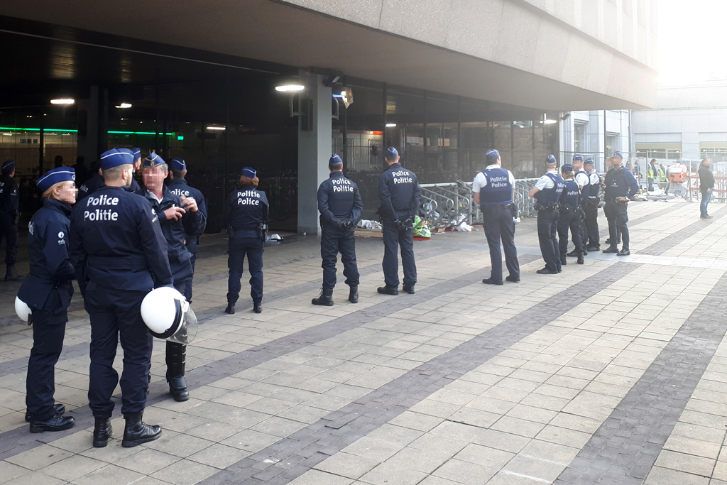 Polizeiaktion am Brüsseler Nordbahnhof: 23 Einwanderer festgenommen