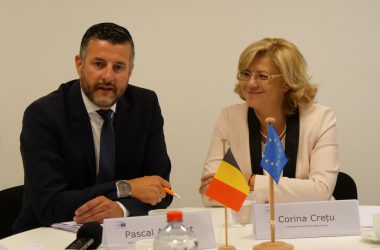EU-Kommissarin Corina Cretu in Eupen