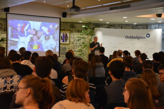 Blick ins All: Astronaut Frank De Winne in Eupen