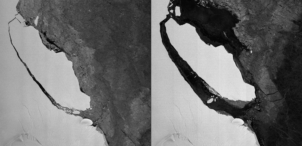 Eisberg in Westantarktis abgebrochen