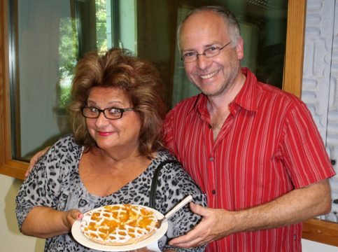 Joy Fleming mit BRF2-Moderator Horst Senker (Juli 2010)