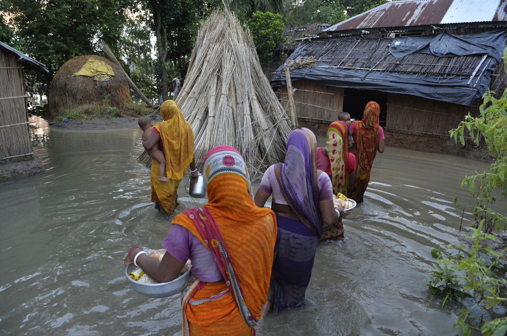 Monsun in Südasien: Heftige Überschwemmungen in Indien