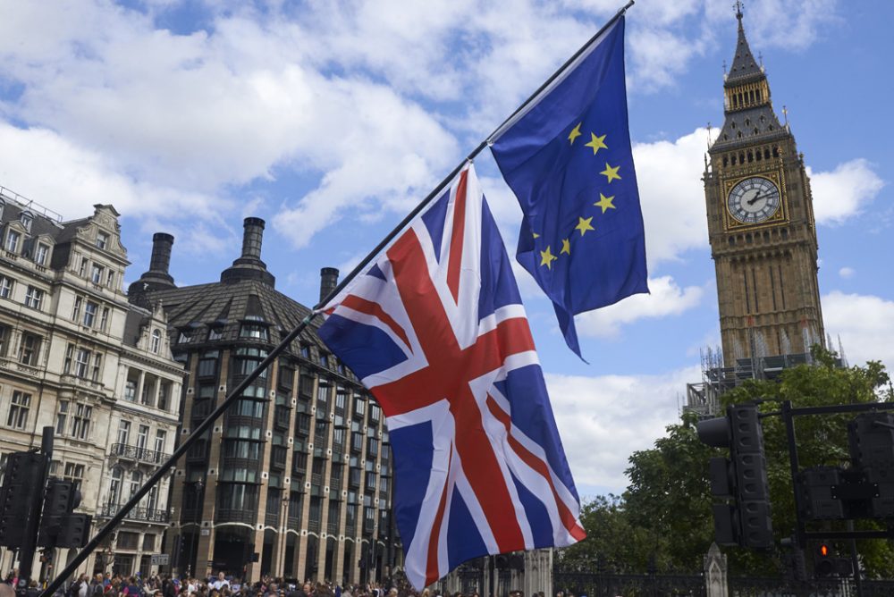 Londoner protestierer gegen den Brexit