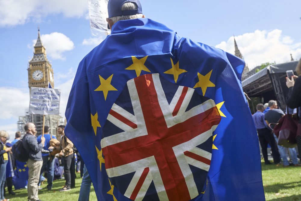 Londoner protestierer gegen den Brexit