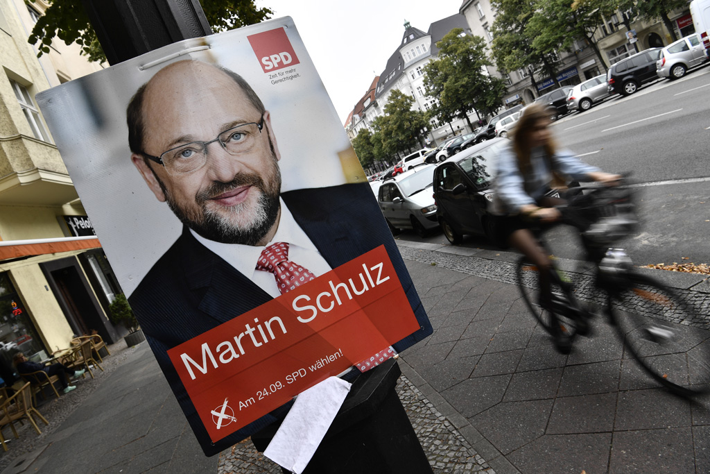 Wahlplakat von Martin Schulz