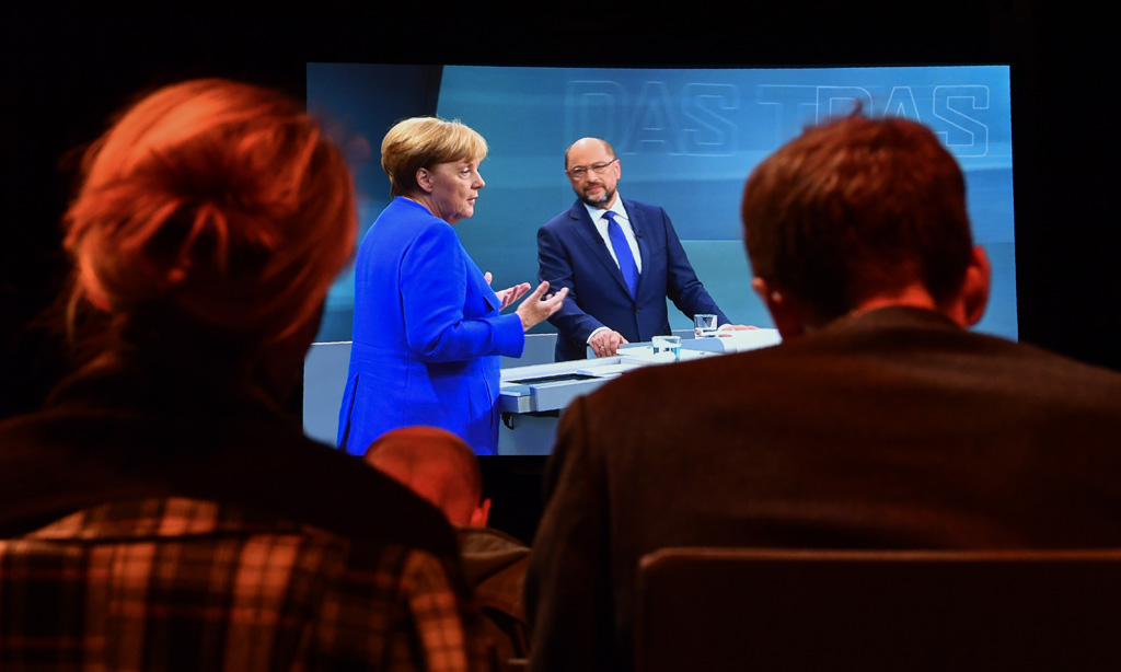 Journalisten sehen das TV-Duell zwischen Merkel und Schulz