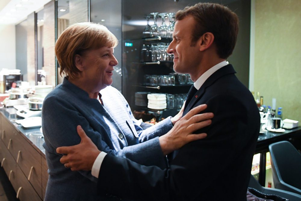 Merkel und Macron in Tallinn