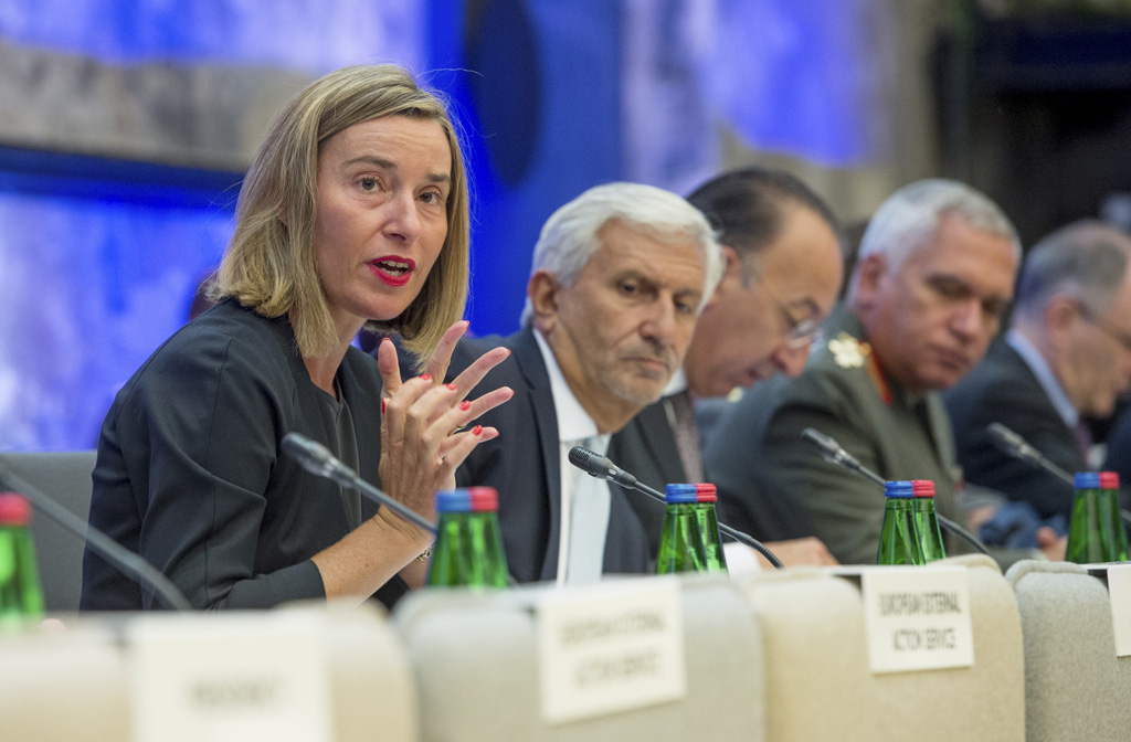 Die EU-Außenbeauftragte Federica Mogherini in Tallinn