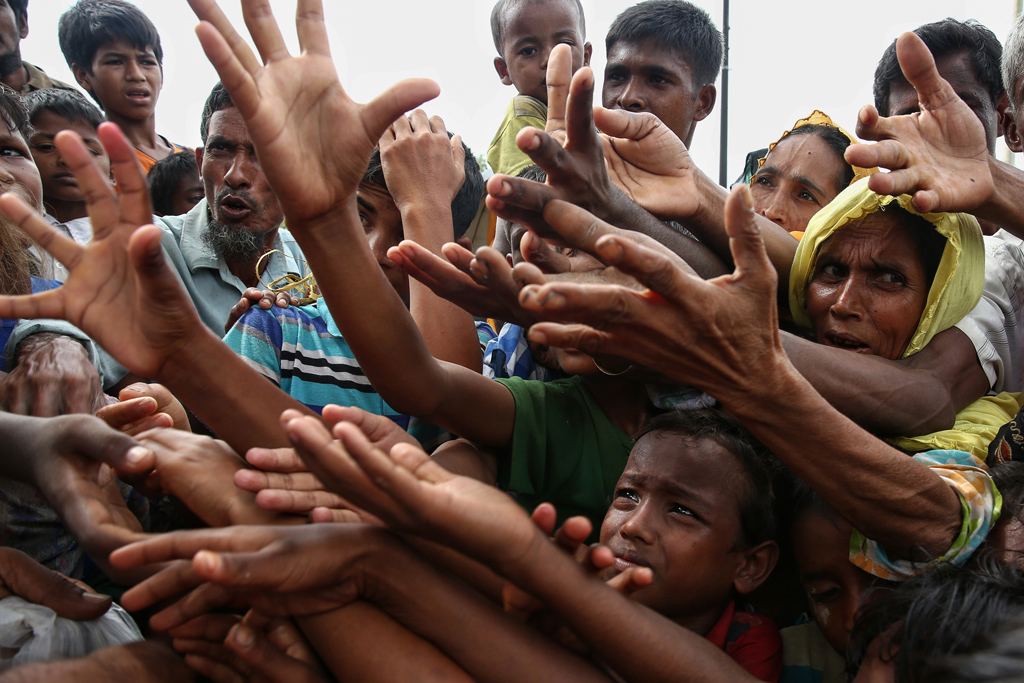 Rohingya-Flüchtlingscamp an der Grenze von Bangladesch zu Myanmar (Archivbild: STR/AFP)