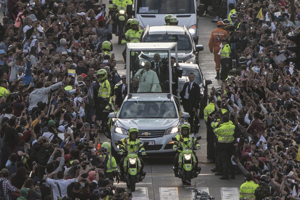 Papst Franziskus in Kolumbien