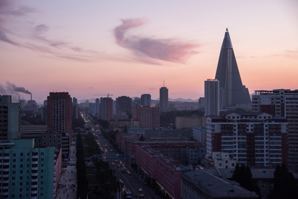 Blick auf Pjöngjang am 20. September 2017 (Archivbild: Ed Jones/AFP)