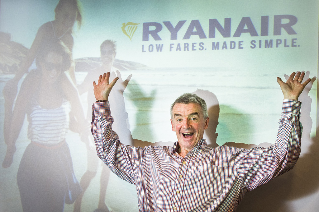 Ryanair-Chef O'Leary mach Mätzchen