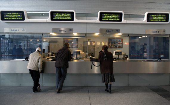 Schalter der SNCB in Sint-Niklaas
