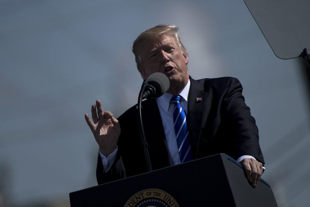 US-Präsident Donald Trump in Mandan, North Dakota (6.9.)