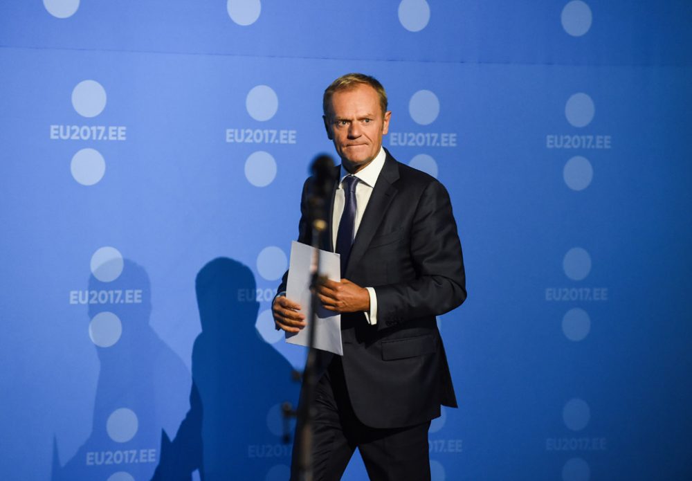 EU-Ratspräsident Donald Tusk in Tallinn