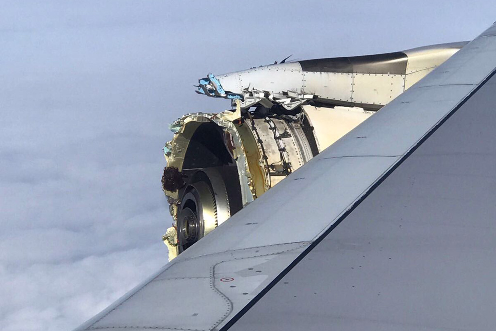 Schaden am Air France A380