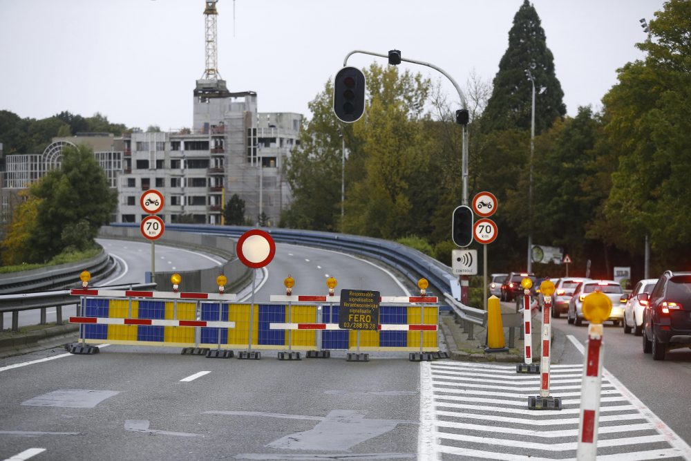 Viadukt Herrmann Debroux gesperrt