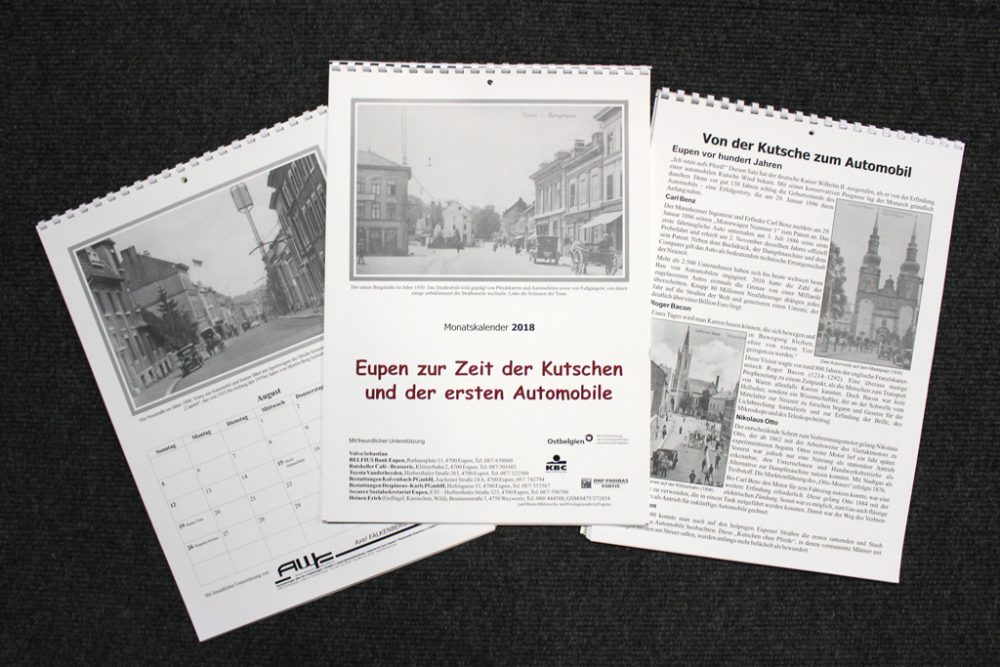 Eupen zur Zeit der Kutschen und der ersten Automobile - Kalender 2018 (Bild: Katrin Margraff/BRF)